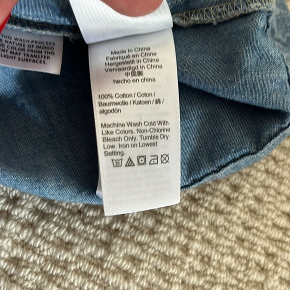 JCrew chambray button back dress size medium - Picture 4 of 5